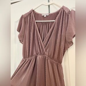 Baltic Born Athena Pleated Maxi Dress in Orchid Mauve